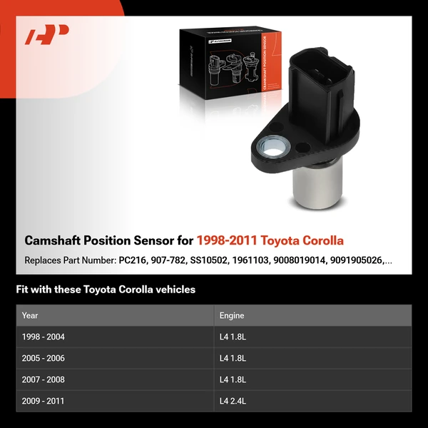 Camshaft Position Sensor for 1998-2011 Toyota Corolla