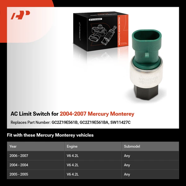 AC Limit Switch for 2004-2007 Mercury Monterey