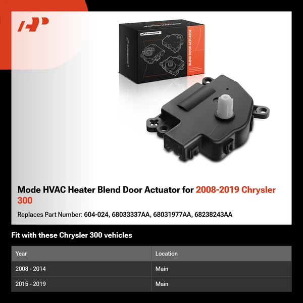 Mode HVAC Heater Blend Door Actuator for 2008-2019 Chrysler 300