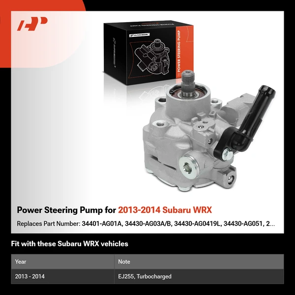 Power Steering Pump for 2013-2014 Subaru WRX