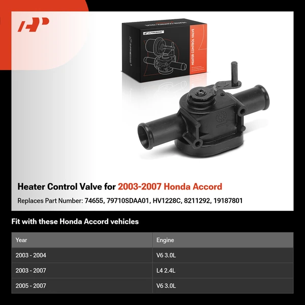 Heater Control Valve for 2003-2007 Honda Accord