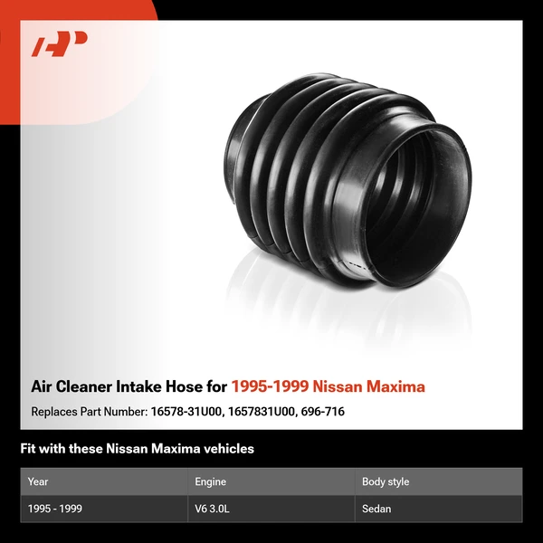 Air Cleaner Intake Hose for 1995-1999 Nissan Maxima