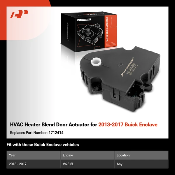 HVAC Heater Blend Door Actuator for 2013-2017 Buick Enclave