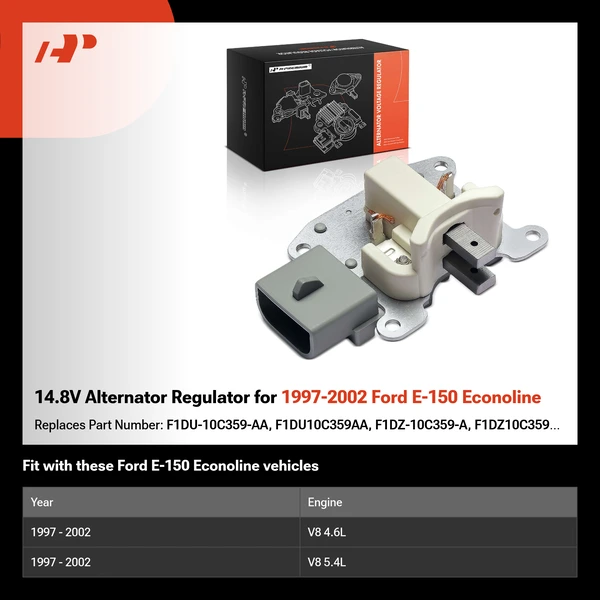 14.8V Alternator Regulator for 1997-2002 Ford E-150 Econoline