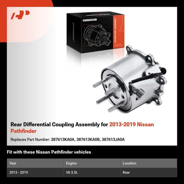 Rear Differential Coupling Assembly for 2013-2019 Nissan Pathfinder