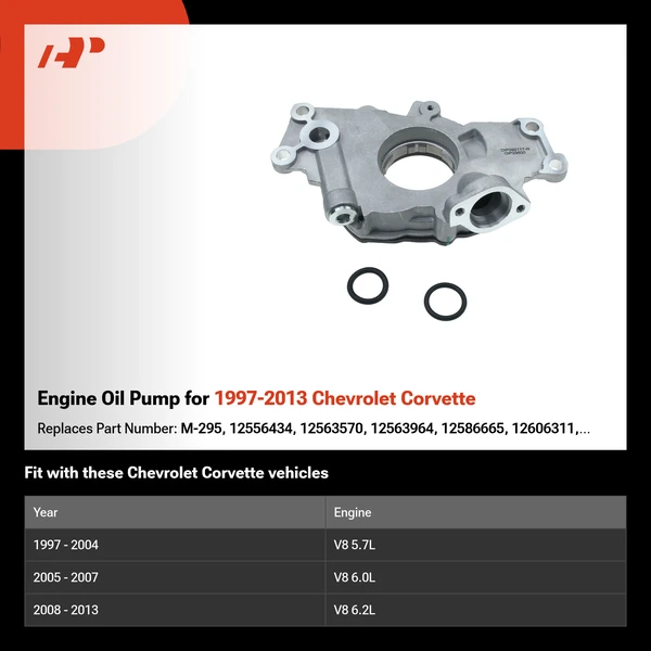 Engine Oil Pump for 1997-2013 Chevrolet Corvette