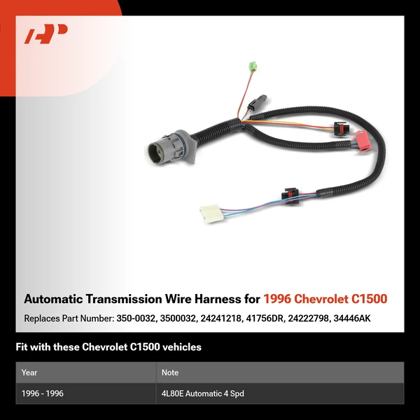 Automatic Transmission Wire Harness for 1996 Chevrolet C1500