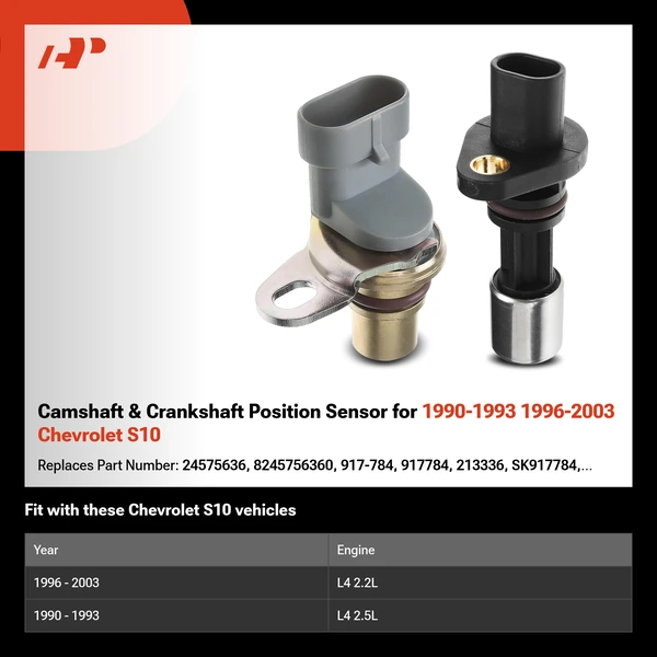 Camshaft & Crankshaft Position Sensor for 1990-1993 1996-2003 Chevrolet S10