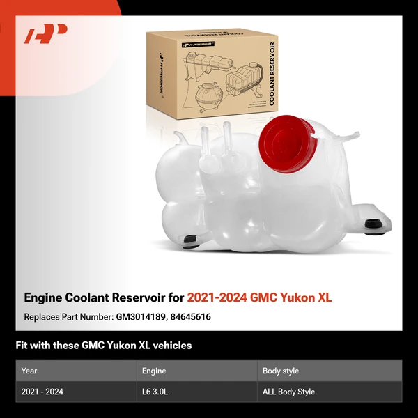 Engine Coolant Reservoir for 2021-2024 GMC Yukon XL