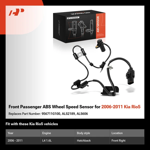 Front Passenger ABS Wheel Speed Sensor for 2006-2011 Kia Rio5