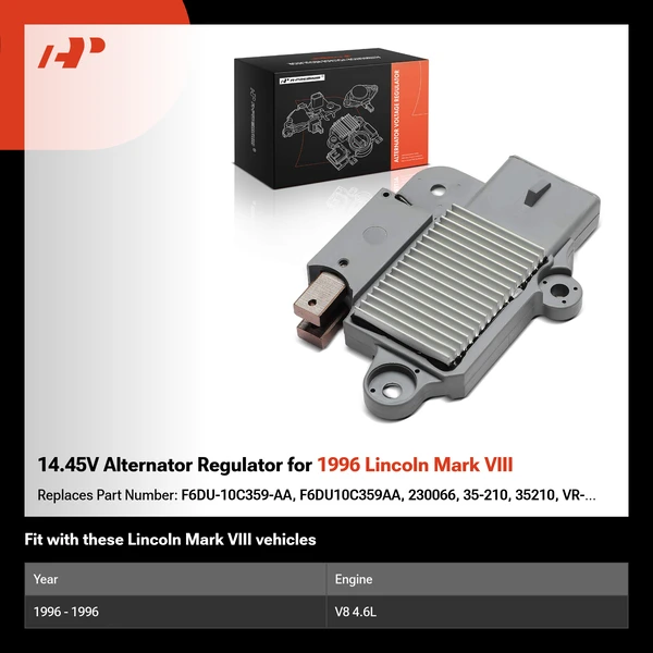 14.45V Alternator Regulator for 1996 Lincoln Mark VIII