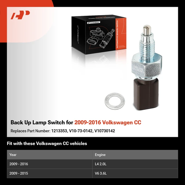 Back Up Lamp Switch for 2009-2016 Volkswagen CC