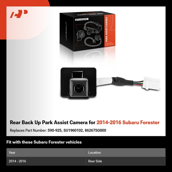 Rear Back Up Park Assist Camera for 2014-2016 Subaru Forester
