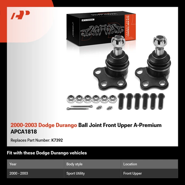 2000-2003 Dodge Durango Ball Joint Front Upper A-Premium APCA1818