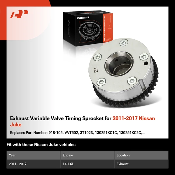 Exhaust Variable Valve Timing Sprocket for 2011-2017 Nissan Juke