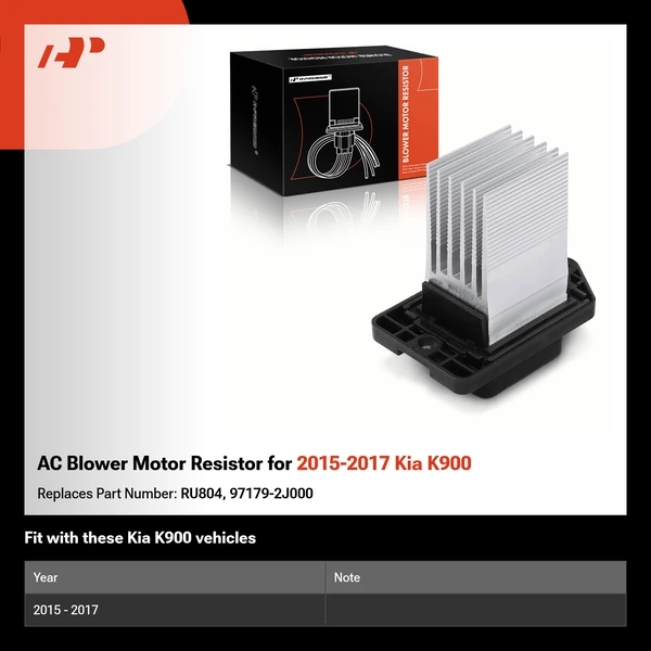 AC Blower Motor Resistor for 2015-2017 Kia K900