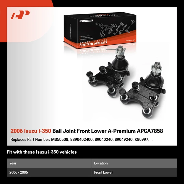 2006 Isuzu i-350 Ball Joint Front Lower A-Premium APCA7858