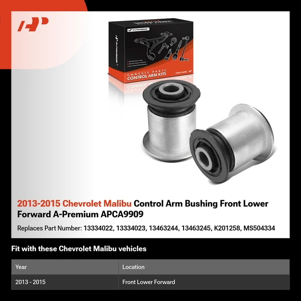 2013-2015 Chevrolet Malibu Control Arm Bushing Front Lower Forward A-Premium APCA9909