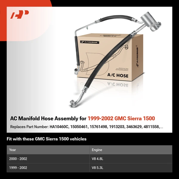 AC Manifold Hose Assembly for 1999-2002 GMC Sierra 1500
