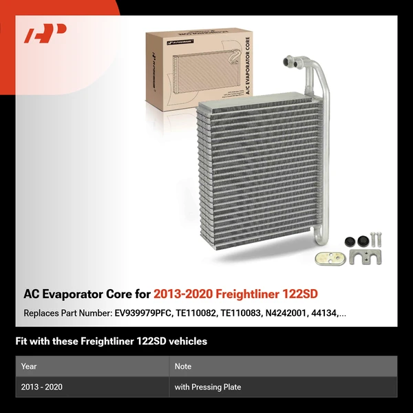 AC Evaporator Core for 2013-2020 Freightliner 122SD