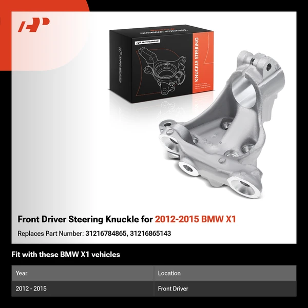 Front Driver Steering Knuckle for 2012-2015 BMW X1