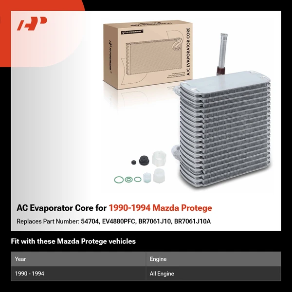 AC Evaporator Core for 1990-1994 Mazda Protege