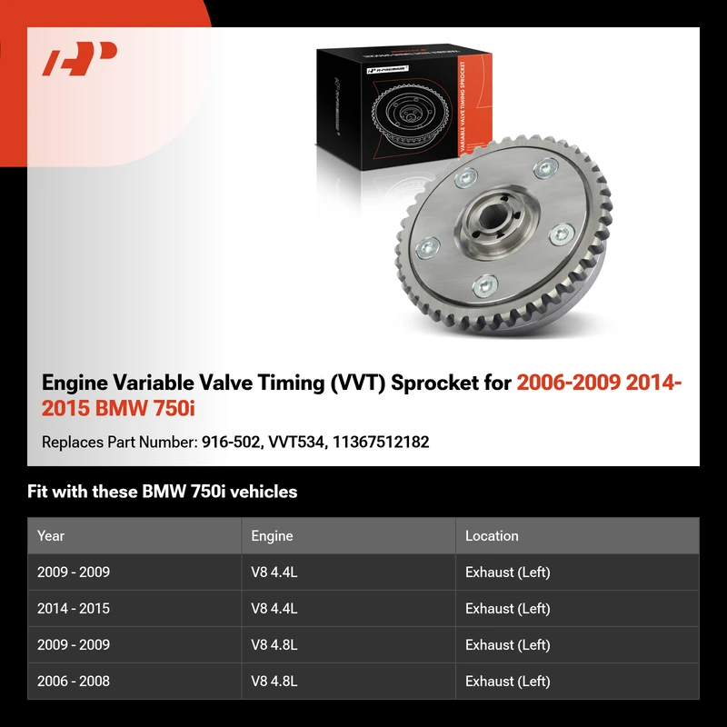 Engine Variable Valve Timing (VVT) Sprocket for 2006-2009 2014-2015 BMW 750i