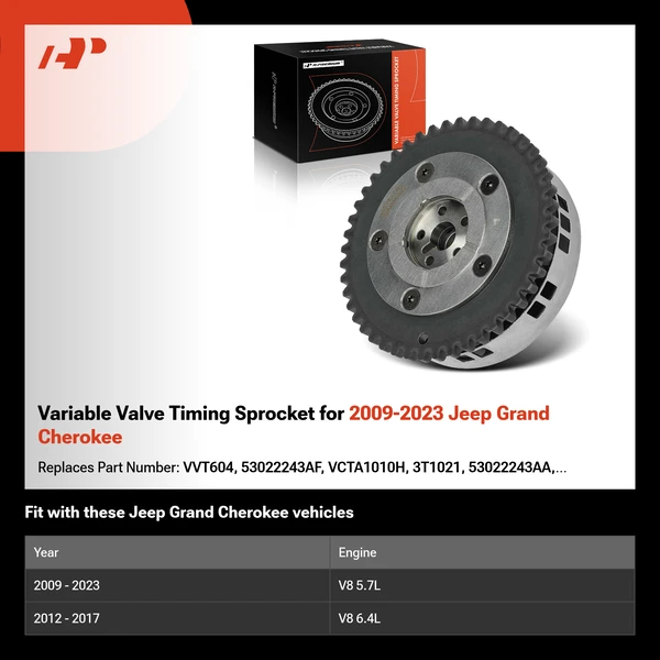 Variable Valve Timing Sprocket for 2009-2023 Jeep Grand Cherokee
