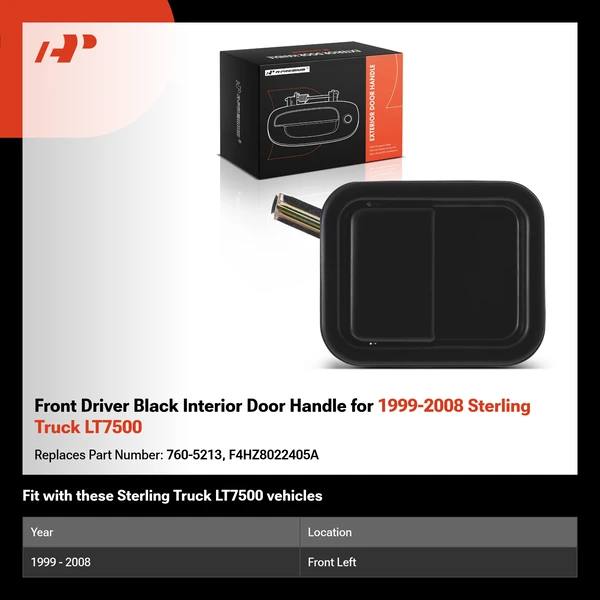 Front Driver Black Interior Door Handle for 1999-2008 Sterling Truck LT7500