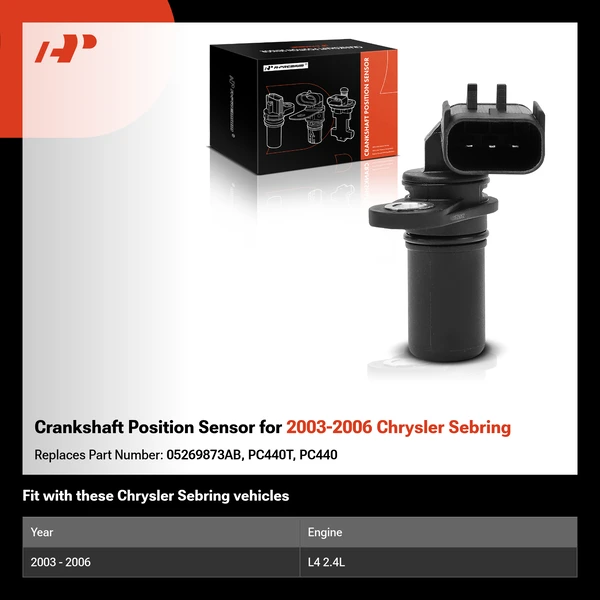 Crankshaft Position Sensor for 2003-2006 Chrysler Sebring