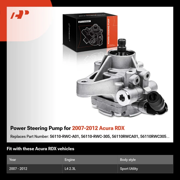 Power Steering Pump for 2007-2012 Acura RDX