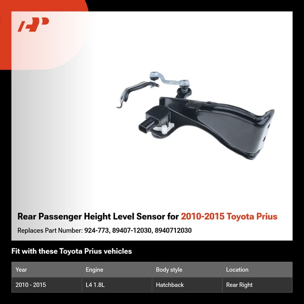 Rear Passenger Height Level Sensor for 2010-2015 Toyota Prius