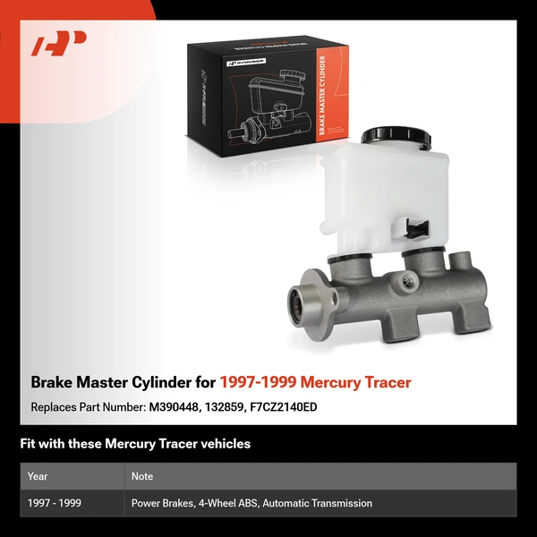 Brake Master Cylinder for 1997-1999 Mercury Tracer