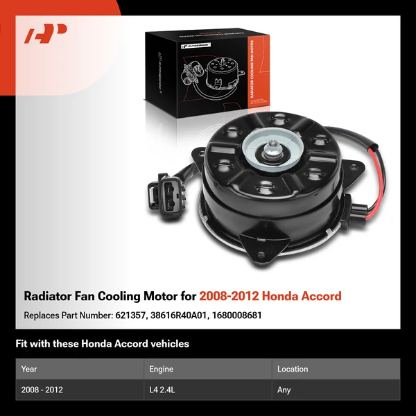 Radiator Fan Cooling Motor for 2008-2012 Honda Accord