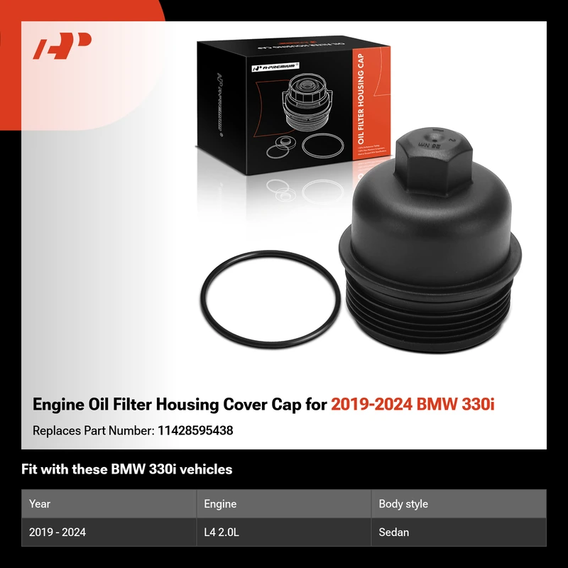 Engine Oil Filter Housing Cover Cap for 2019-2024 BMW 330i