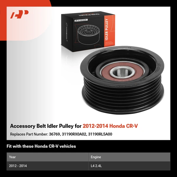 Accessory Belt Idler Pulley for 2012-2014 Honda CR-V