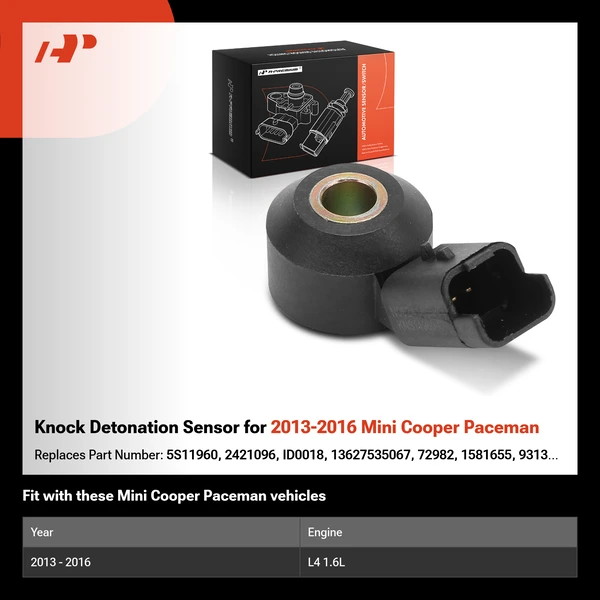 Knock Detonation Sensor for 2013-2016 Mini Cooper Paceman