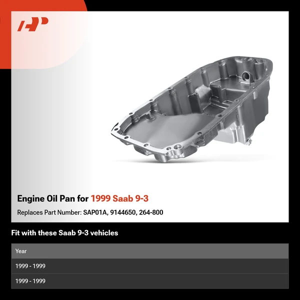 Engine Oil Pan for 1999 Saab 9-3