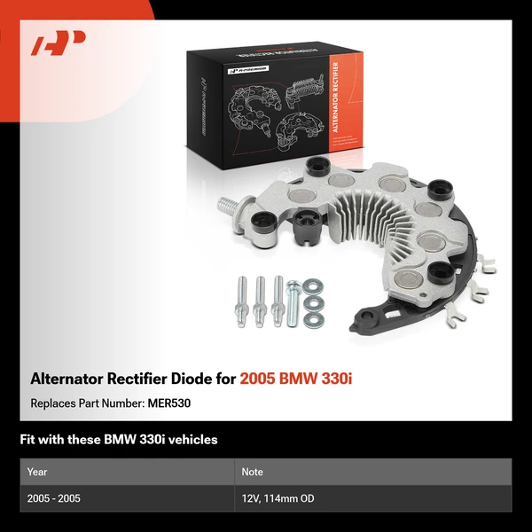 Alternator Rectifier Diode for 2005 BMW 330i