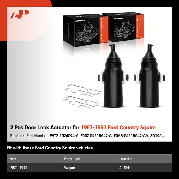 2 Pcs Door Lock Actuator for 1987-1991 Ford Country Squire