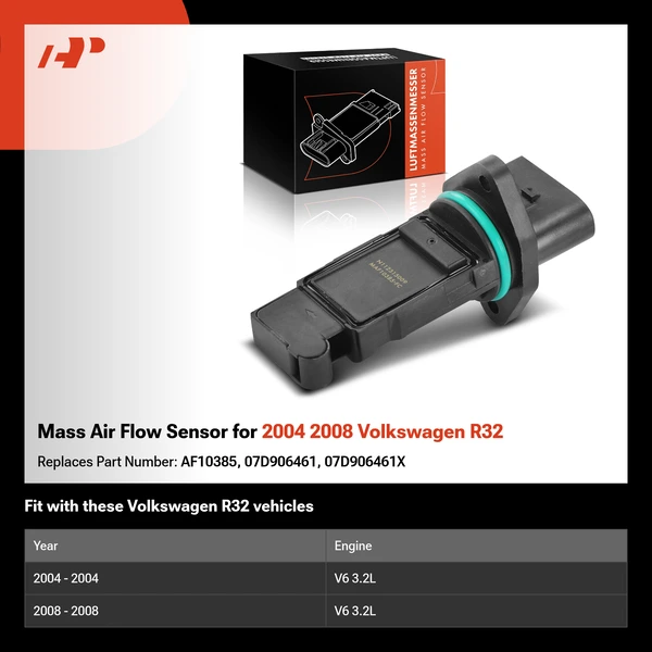 Mass Air Flow Sensor for 2004 2008 Volkswagen R32