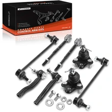 8 Pcs Front Stabilizer Bar Link Kit with Ball Joint Tie Rod End