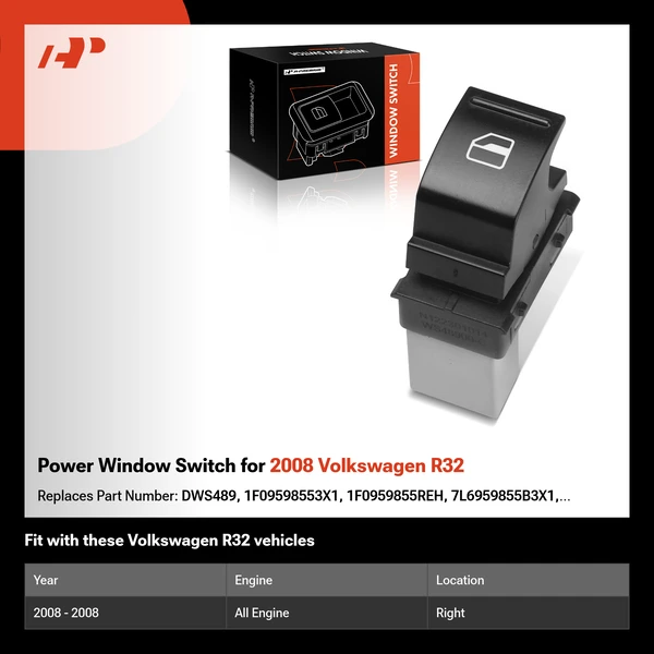 Power Window Switch for 2008 Volkswagen R32