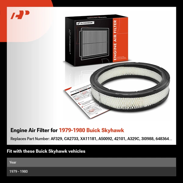 Engine Air Filter for 1979-1980 Buick Skyhawk