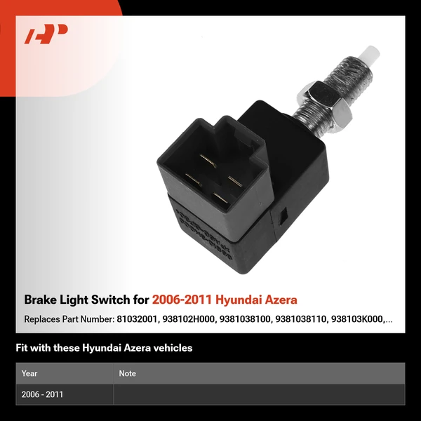 Brake Light Switch for 2006-2011 Hyundai Azera