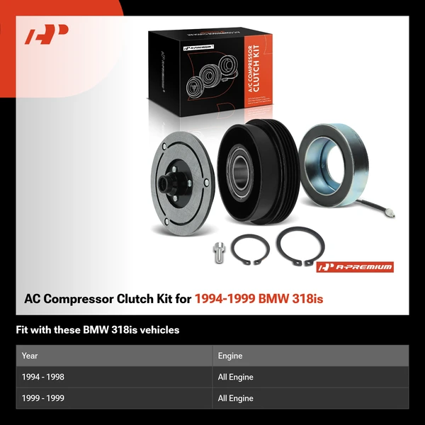 AC Compressor Clutch Kit for 1994-1999 BMW 318is