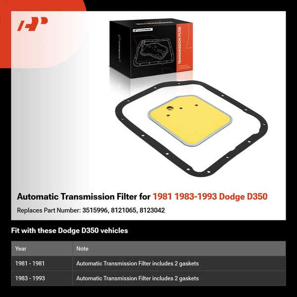 Automatic Transmission Filter for 1981 1983-1993 Dodge D350