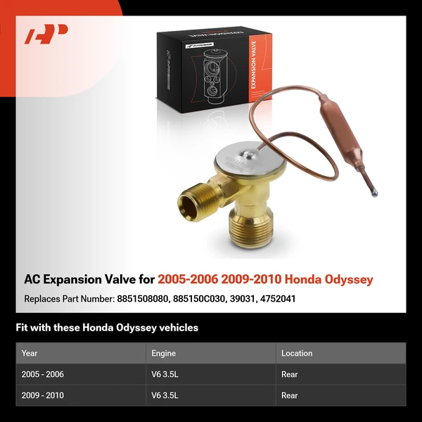 AC Expansion Valve for 2005-2006 2009-2010 Honda Odyssey