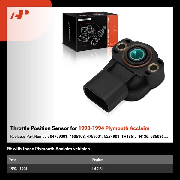 Throttle Position Sensor for 1993-1994 Plymouth Acclaim
