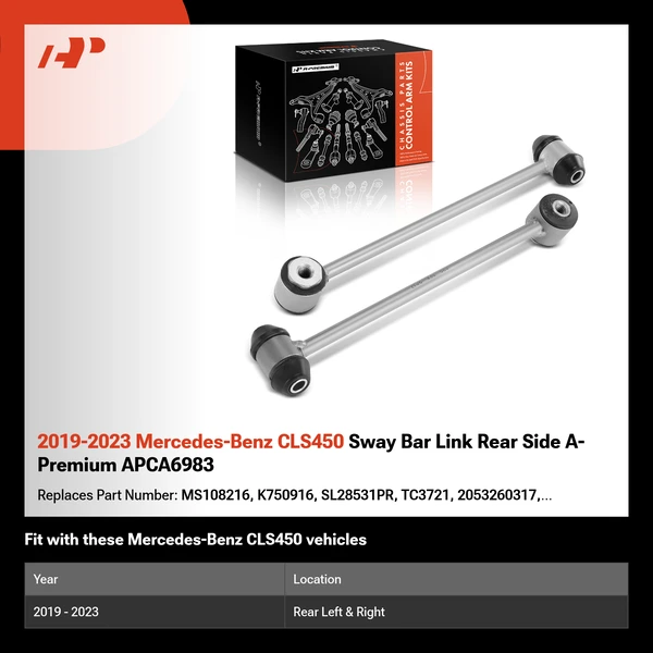 2019-2023 Mercedes-Benz CLS450 Sway Bar Link Rear Side A-Premium APCA6983